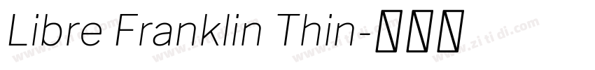 Libre Franklin Thin字体转换